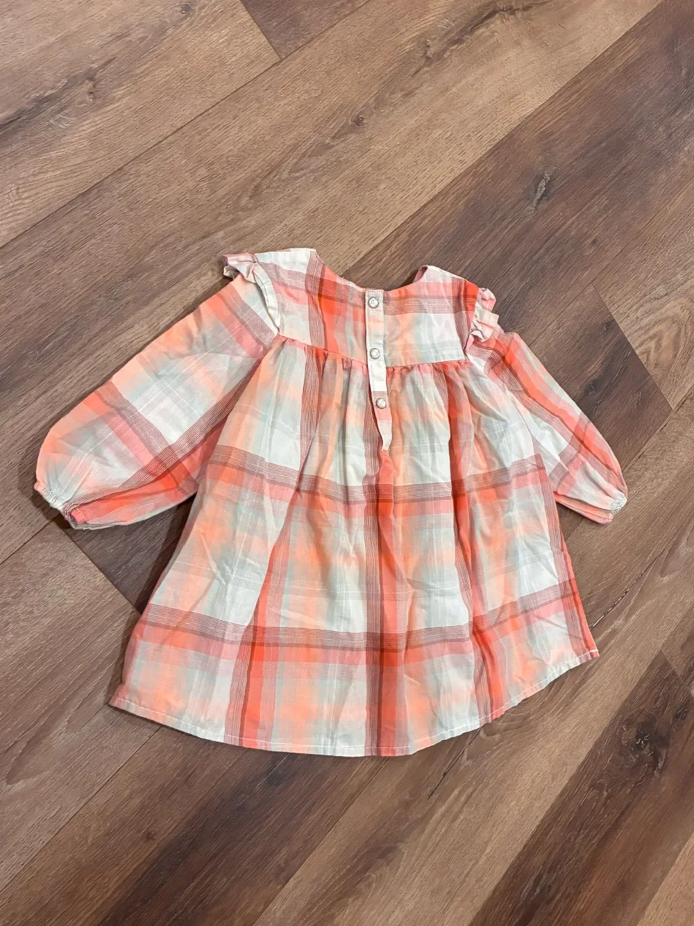 Wrangler Plaid Top Shirt Western Rodeo Cowgirl Pearl Snap Fall Outfit 3T